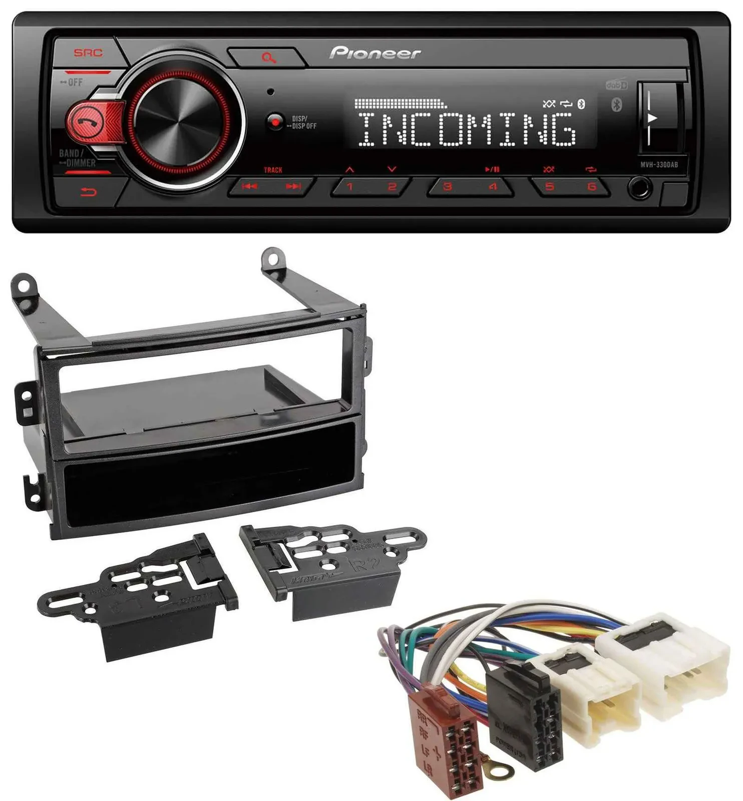 Автомагнитола для Nissan 350Z Roadster 2003–2005 Pioneer Bluetooth, USB, DAB, MP3