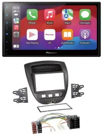 Pioneer DAB USB MP3 Bluetooth 2DIN Autoradio für Citroen C1 Toyota Aygo Peugeot