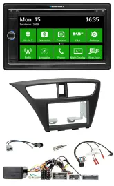 Blaupunkt Bluetooth 2DIN Lenkrad DAB USB TMC Navigation für Honda Civic ab 12 sc