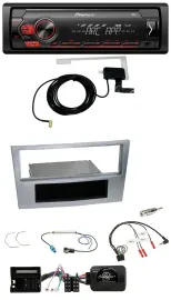 Автомагнитола Pioneer 1DIN USB DAB MP3 для Opel Astra H, Zafira B, Corsa D, матовая, поддержка управления с руля