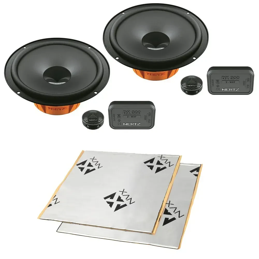 Hertz DSK165.3 80W RMS 6.5" Component Speakers with Sound Damping (2 Pairs)