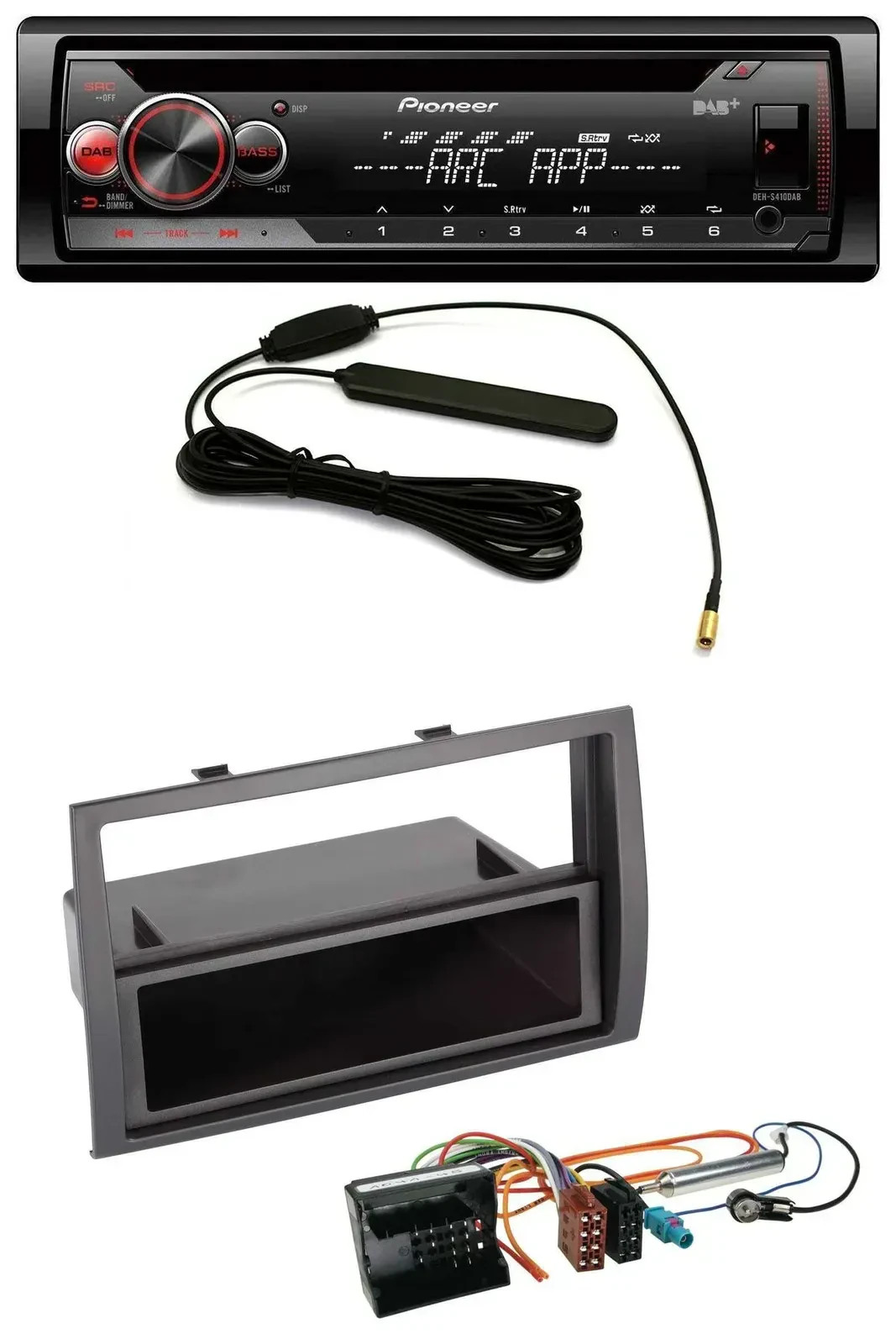 Автомагнитола Pioneer CD/USB/AUX/DAB, MP3, для Citroen Jumper 2006–2011, Quadlock