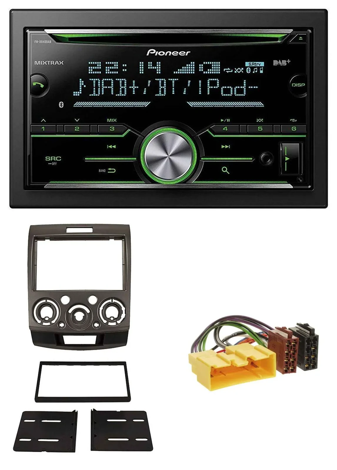 Pioneer Bluetooth MP3 DAB 2DIN USB CD Autoradio für Ford Ranger Mazda BT50 ab 06