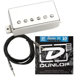 Seymour Duncan SH-55B Seth Lover Humbucker (Bridge / Nickel) w/ Strings and Cabl