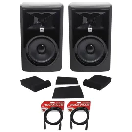 Активный студийный монитор JBL 306PMKII Black с аксессуарами (пара)