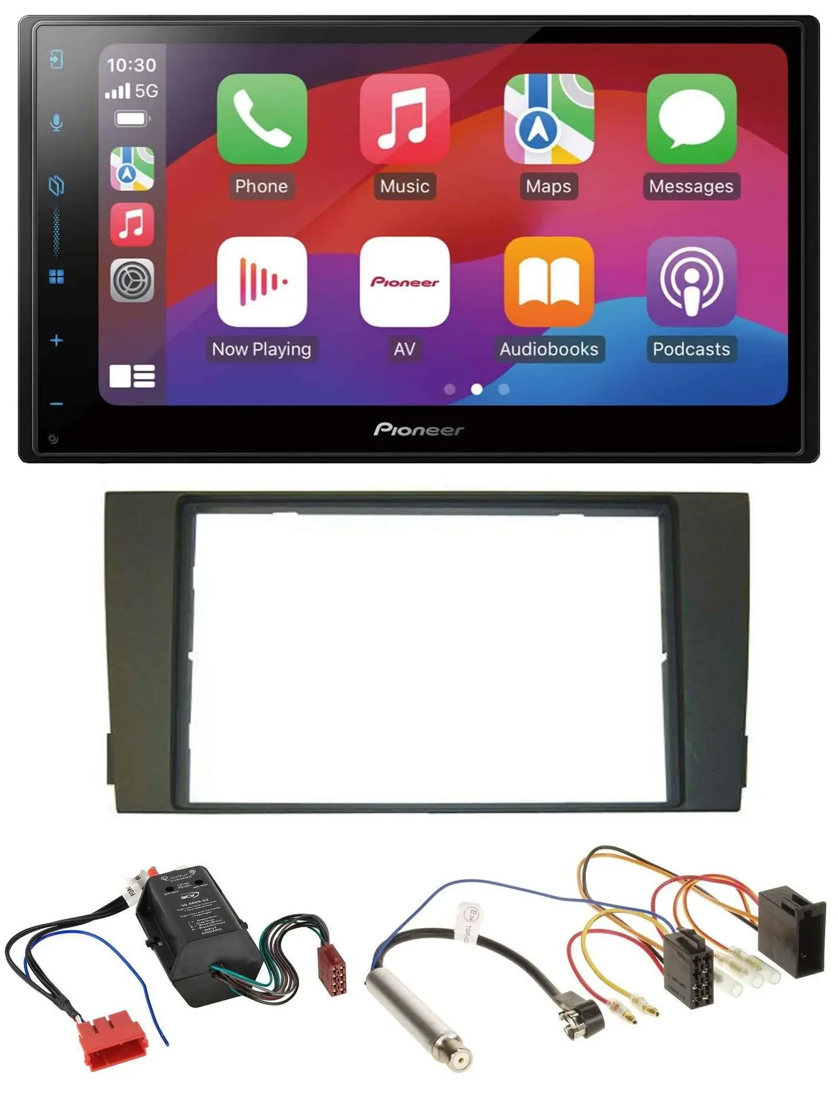 Pioneer DAB USB MP3 Bluetooth 2DIN Autoradio für Audi A6 01-05 C5 Bose Aktivsyst
