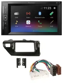 Pioneer DAB MP3 2DIN Bluetooth USB Autoradio für Toyota Hilux (2015-2020)