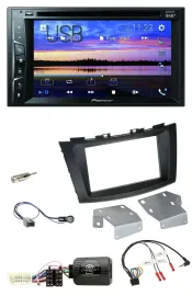 Pioneer Bluetooth 2DIN USB DVD DAB Lenkrad Autoradio für Suzuki Swift ab 2011