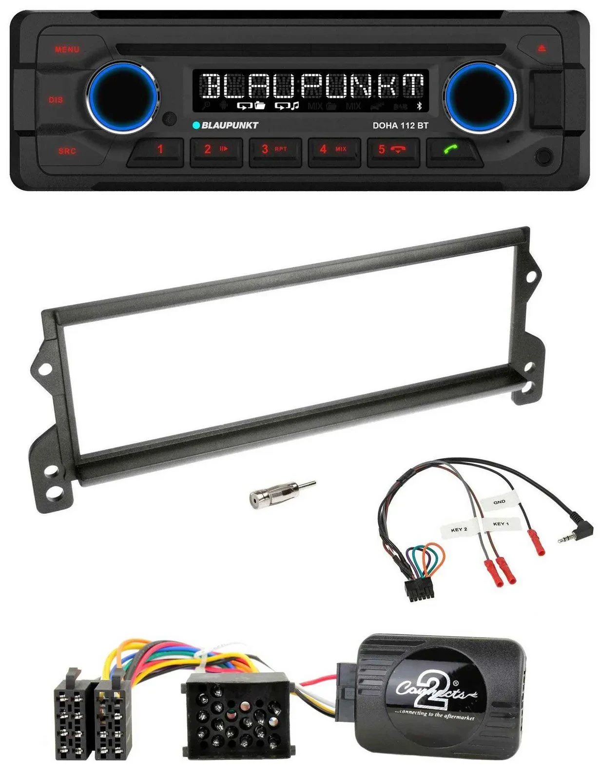 Blaupunkt Lenkrad MP3 CD Bluetooth USB Autoradio für Mini (2001-2002)