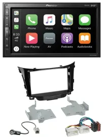 Pioneer USB MP3 DAB 2DIN Bluetooth Autoradio für Hyundai i30 (ab 12)