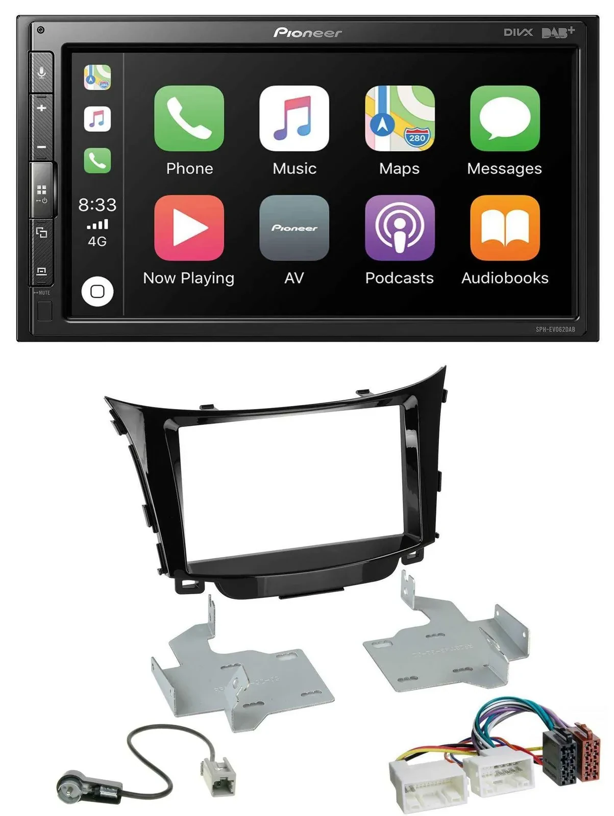 Автомагнитола для Hyundai i30 (с 2012) Pioneer 2-DIN Bluetooth, DAB, USB, MP3