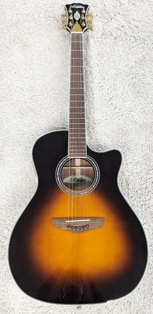 Электроакустическая гитара D'Angelico Excel Gramercy XT Vintage Sunburst с кейсом