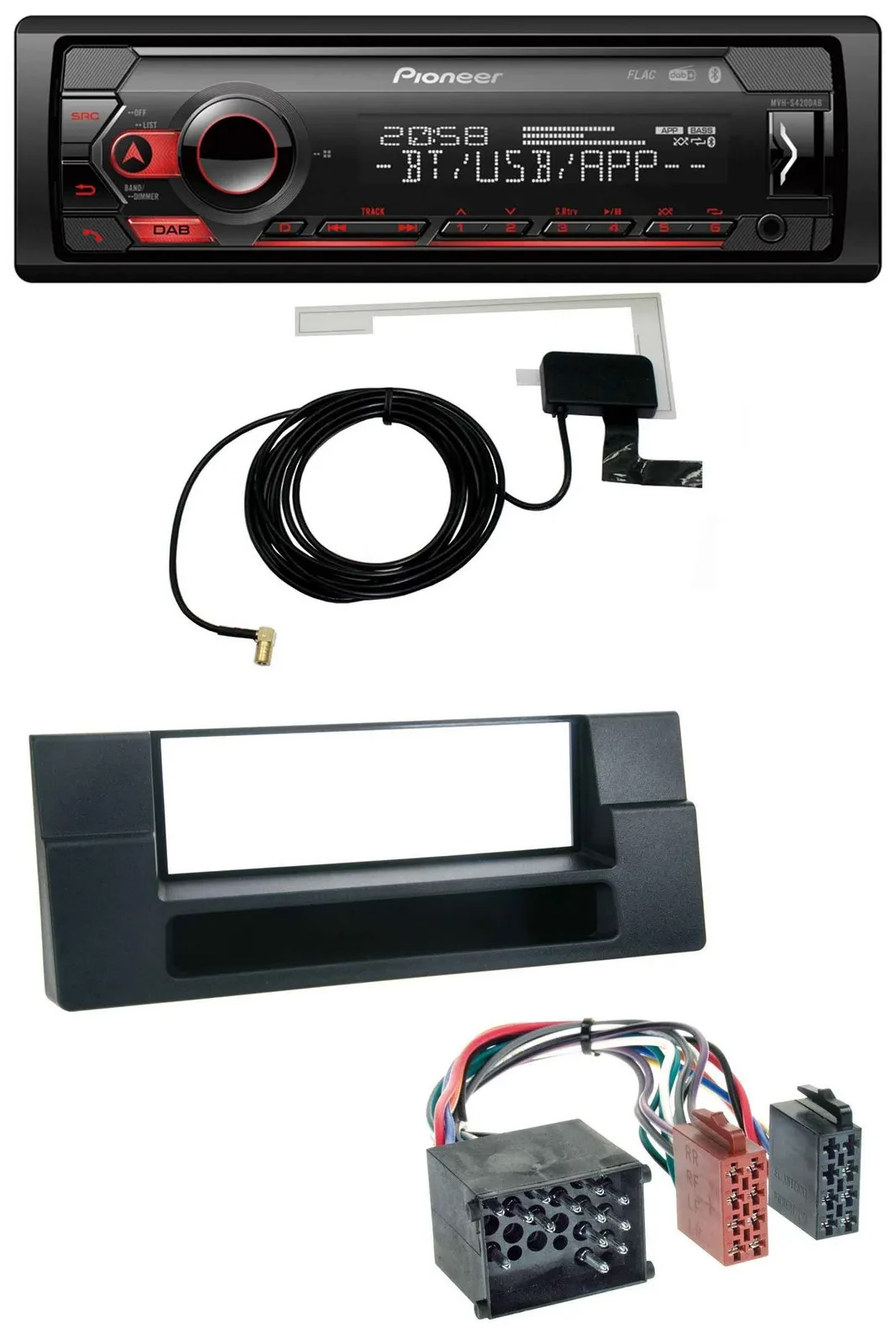 Автомагнитола Pioneer DAB, USB, MP3, Bluetooth для BMW X5 E53 и 5 Series E39