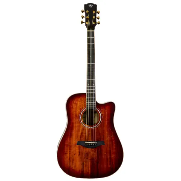 Акустическая гитара Rockdale Aurora D7 C Koa ASB Antique Sunburst