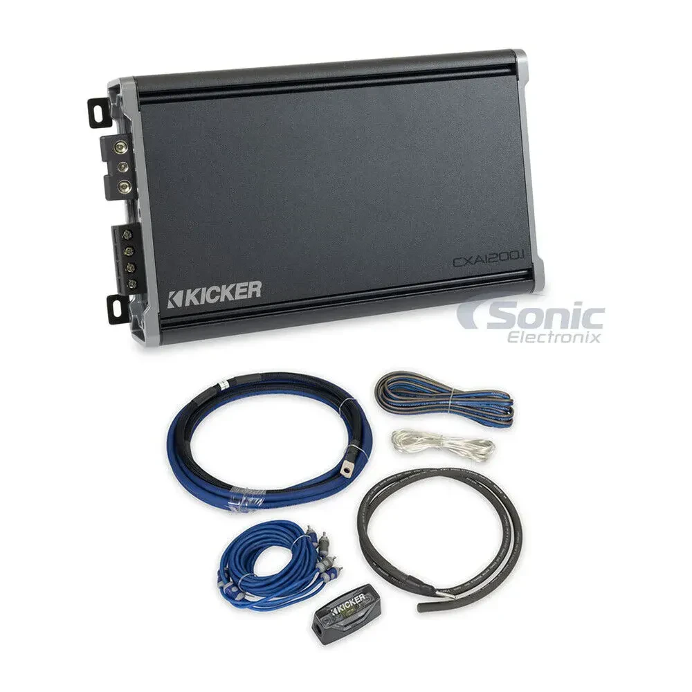 Усилитель мощности Kicker CXA1200.1 1-канальный, Class-D, 1200W (набор)