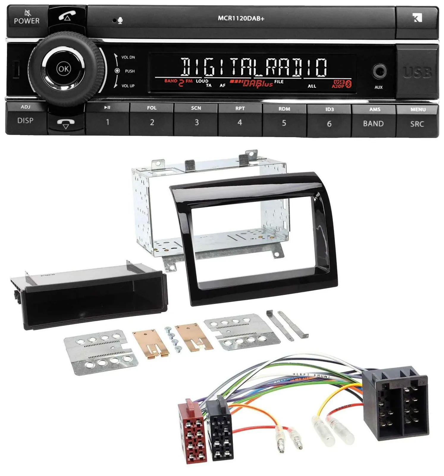 Kienzle Bluetooth MP3 USB DAB Autoradio für Peugeot Boxer Citroen Jumper Fiat Du