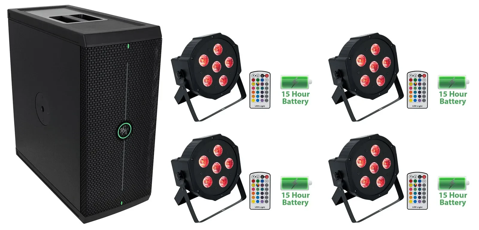 Сабвуфер активный Mackie ThumpSUB GO 8" 400W (набор, 5 шт., с 4 wash-прожекторами)