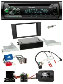 Pioneer USB MP3 DAB Lenkrad CD Autoradio für Audi A4 B5 1999-2001 Aktivsystem