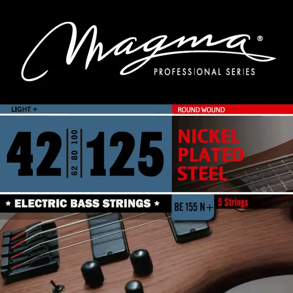 Струны для 5-струнной бас-гитары 42-125 Magma Strings BE155N+