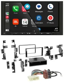 Автомагнитола JBL 2DIN DAB Bluetooth USB MP3 для Nissan Quest, Rogue, Titan (с 2011)