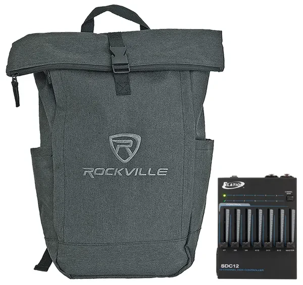 American DJ SDC12 12-Channel DMX Controller Operates Via 12VDC Power Supply+Bag