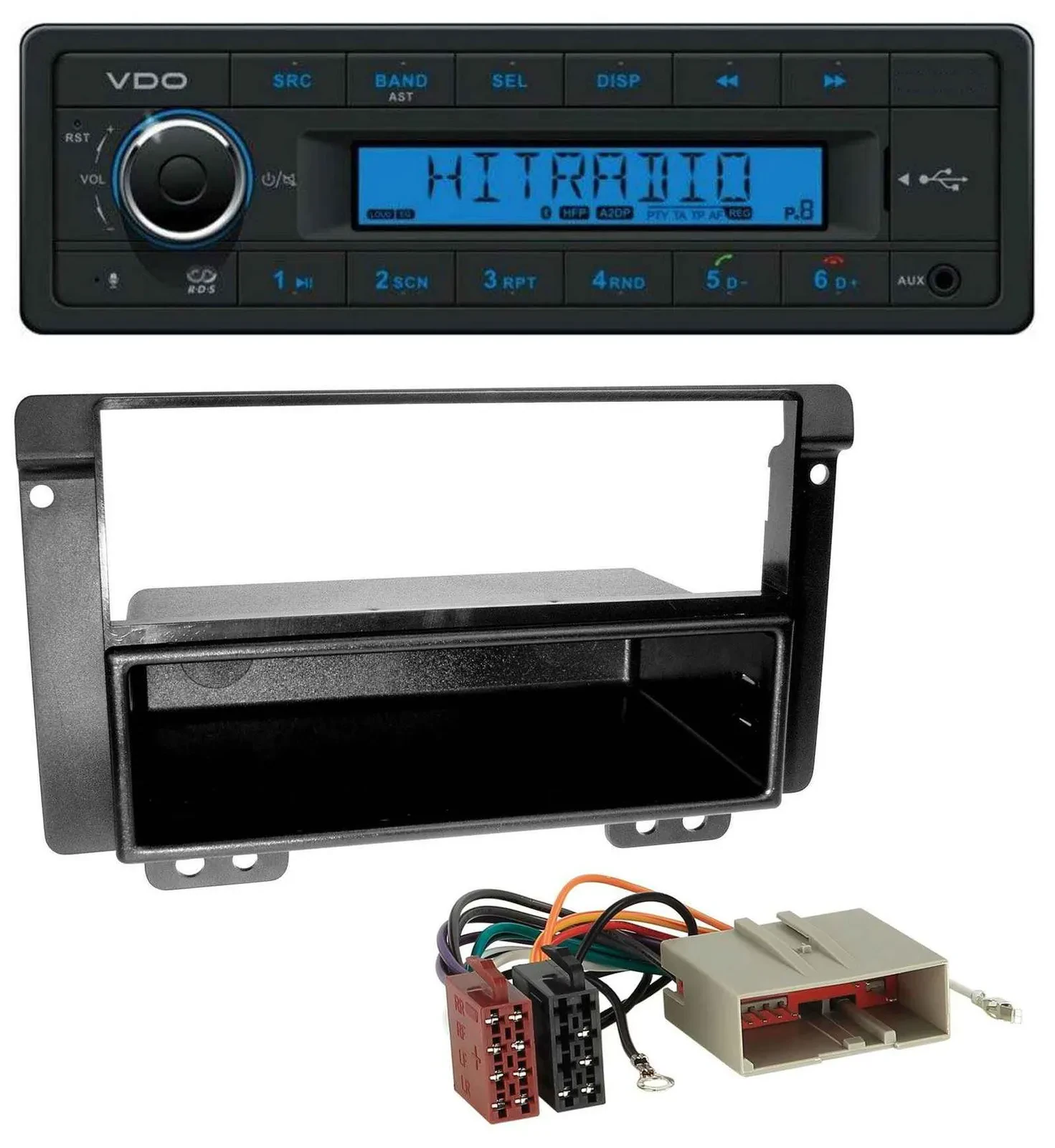 VDO AUX Bluetooth USB MP3 Autoradio für Landrover Freelander 2004-2007