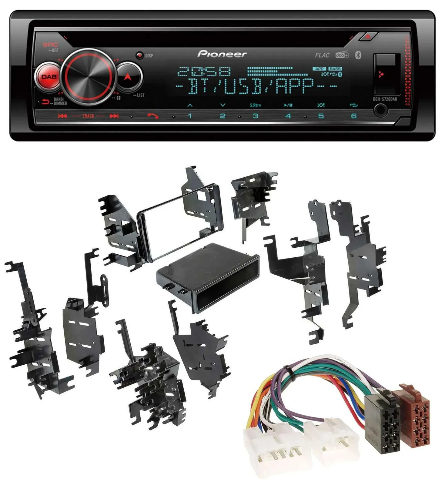 Pioneer MP3 DAB CD Bluetooth USB Autoradio für Toyota Highlander Matrix RAV 4