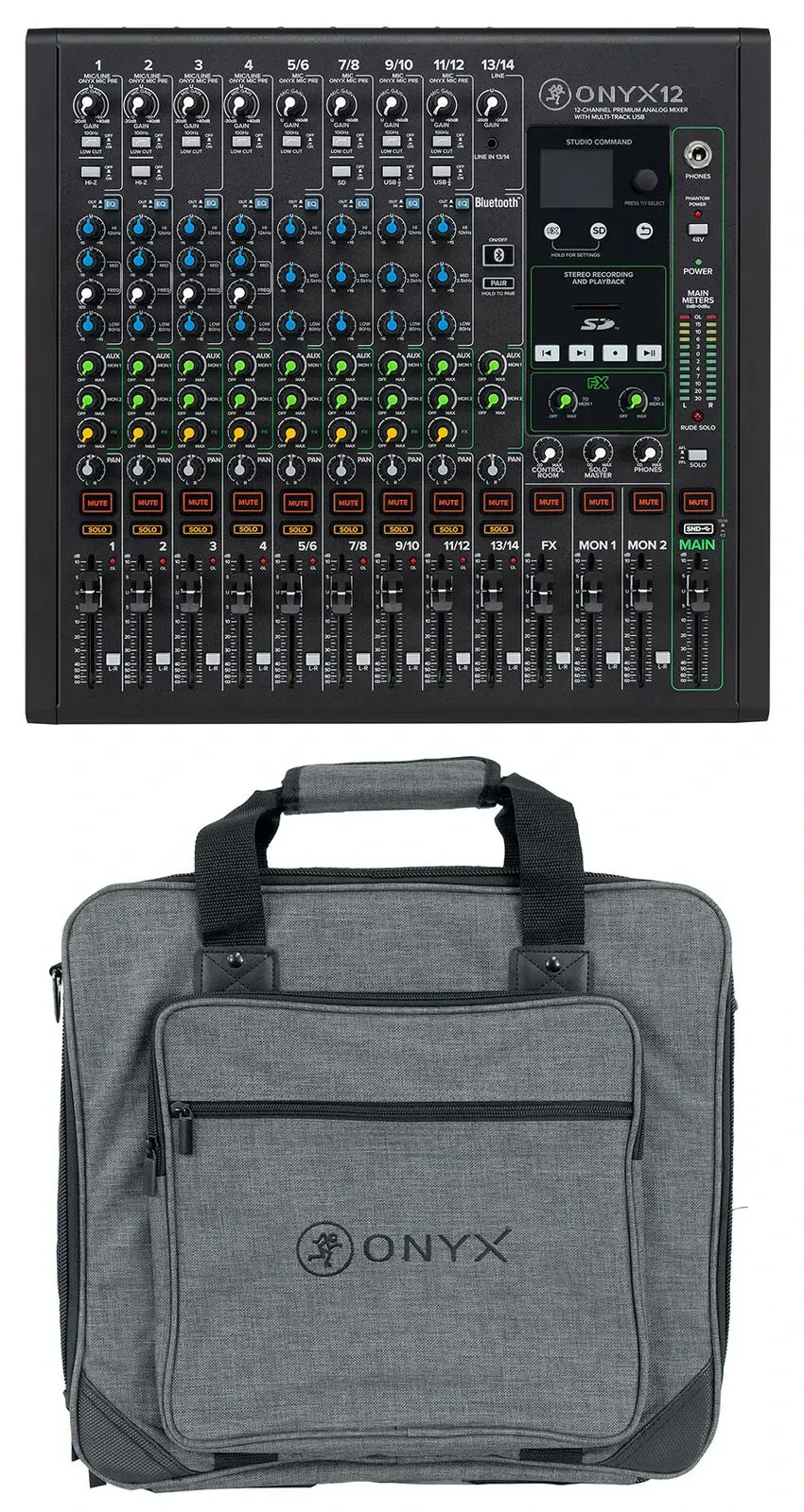 Аналоговый микшер Mackie ONYX12 с чехлом