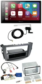 Автомагнитола для Toyota RAV4 (с 2011) Pioneer 2DIN, DAB, Bluetooth, USB, поддержка управления на руле (28-pin)