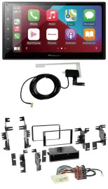Pioneer USB Bluetooth DAB MP3 2DIN Autoradio für Nissan Cube ab 09 Frontier ab 1