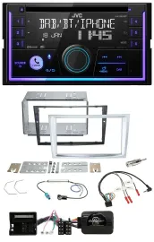 JVC Lenkrad USB 2DIN DAB Bluetooth CD Autoradio für Opel Zafira Astra H Corsa D