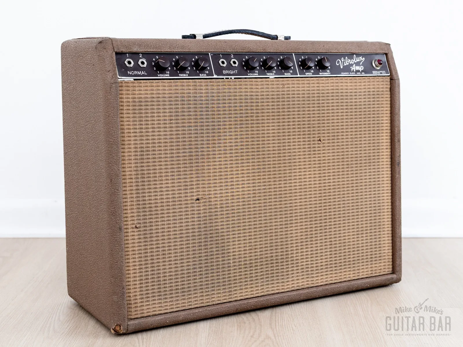 1963 Fender Vibrolux Brown Panel Vintage Pre-CBS Tube Amp 1x12 Combo