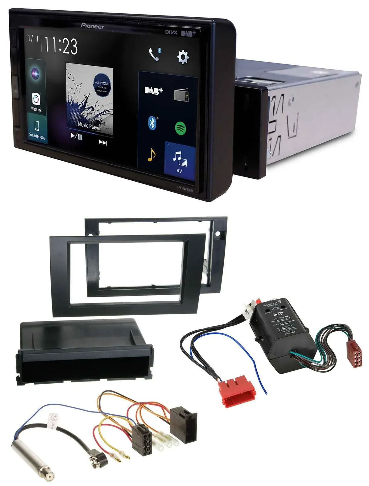 Pioneer DAB MP3 Bluetooth USB Autoradio für Audi A4 B6 B7 00-08 Symphony Bose Ak