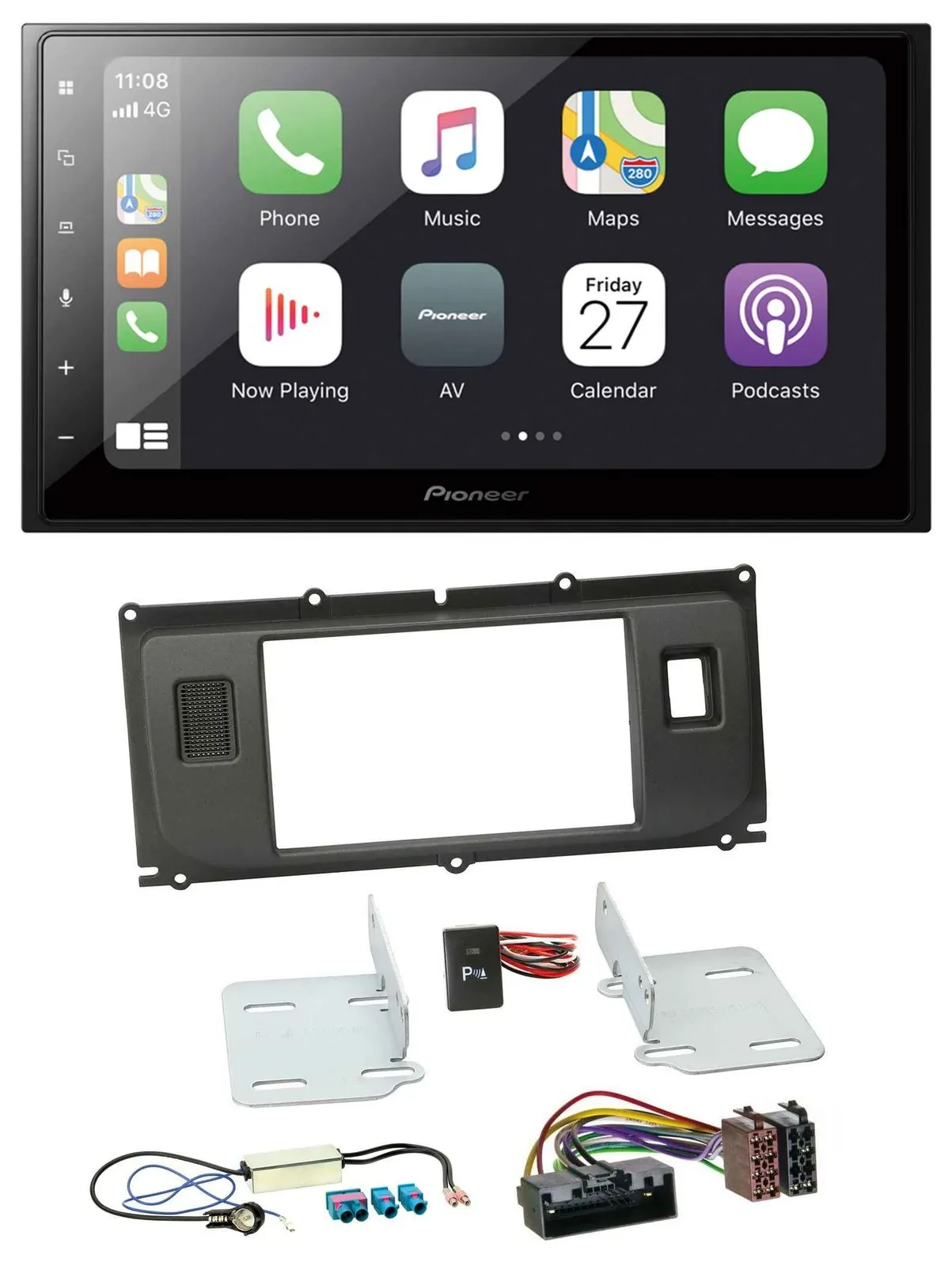 Pioneer MP3 Bluetooth DAB 2DIN USB Autoradio für Land Rover Evoque ab 2011