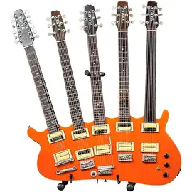 Статуэтка Hal Leonard Rick Nielsen 5-Neck Orange Monster Model Miniature Guitar Replica