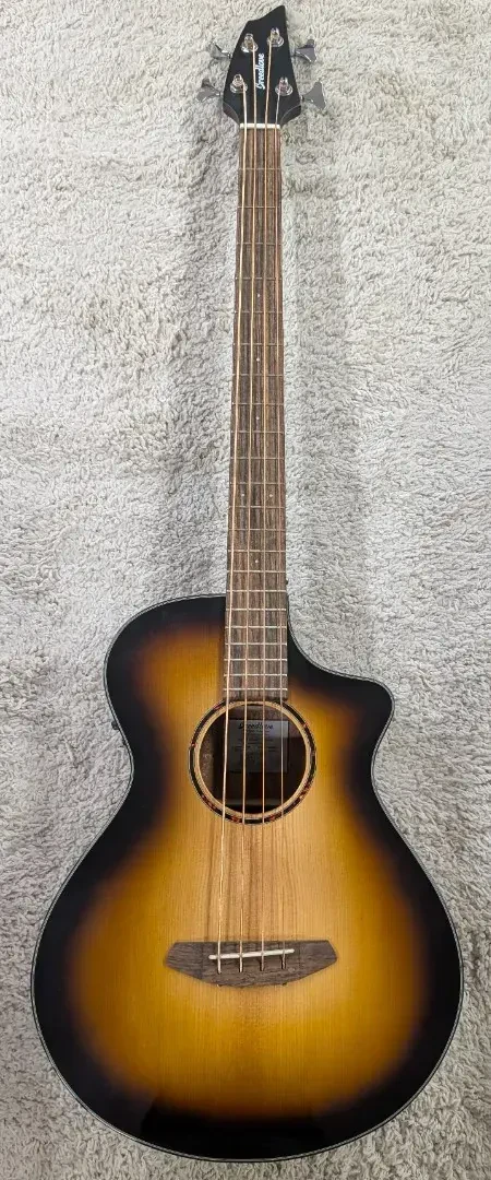 Б/У электроакустическая бас-гитара Breedlove Discovery S Concert Edgeburst 4-струнная санберст