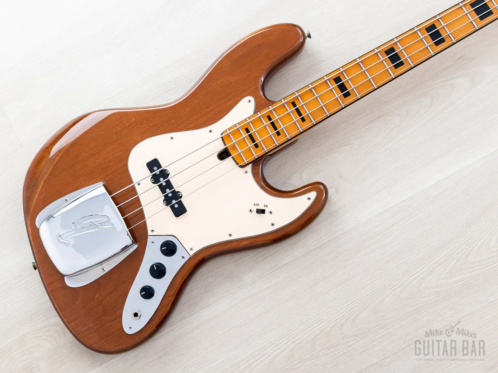 1974 Greco JB-550 Vintage Jazz Bass Mahogany w/ Power Booster, Japan Fujigen