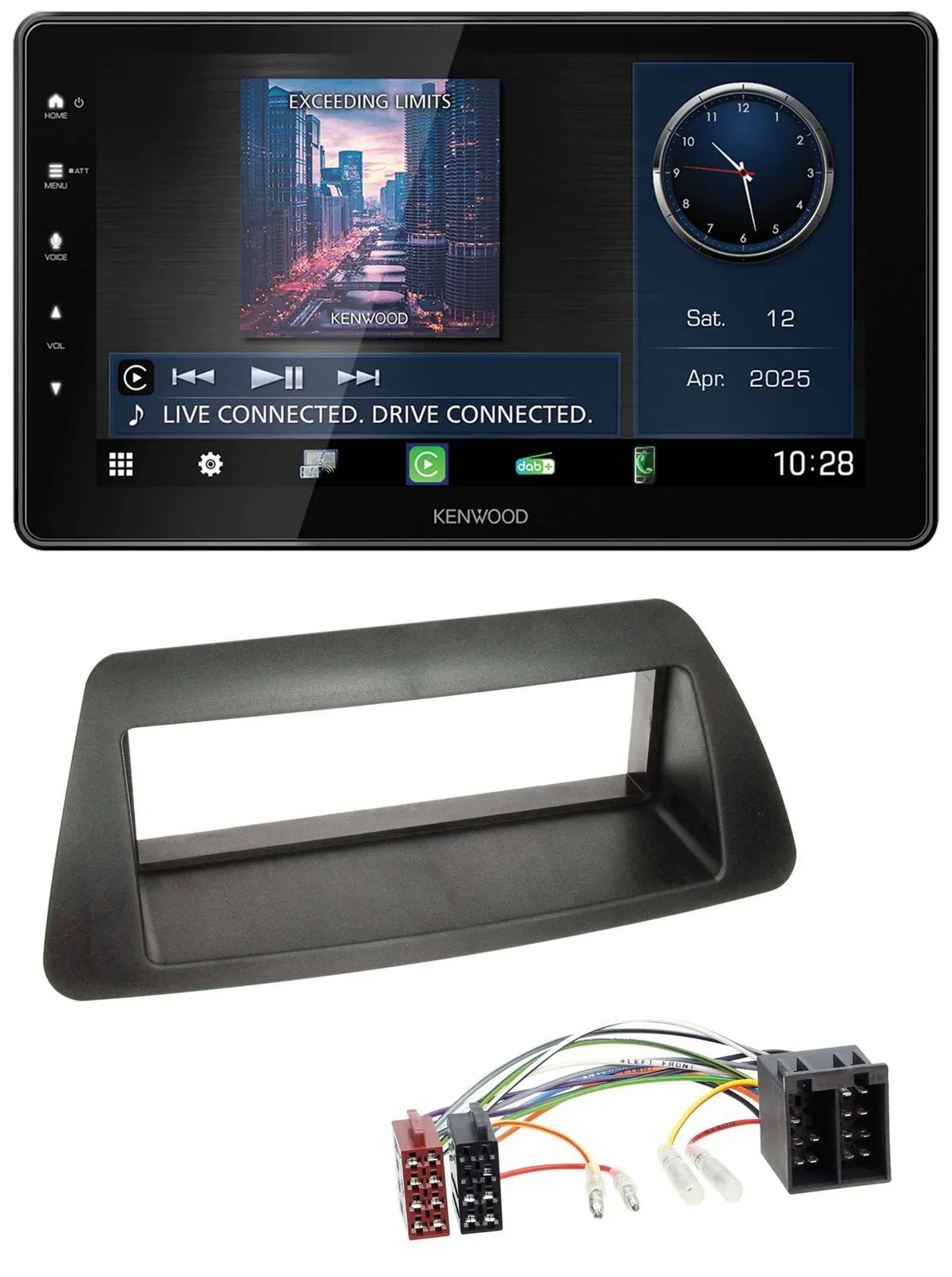 Kenwood MP3 Bluetooth USB DAB Autoradio für Fiat Bravo Brava Marea Marea-Weekend