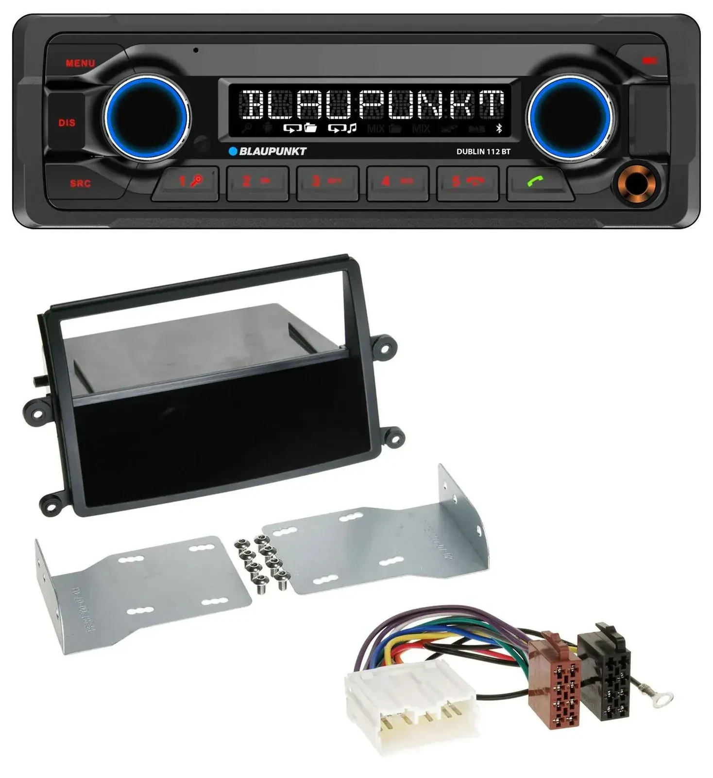 Blaupunkt MP3 Bluetooth USB AUX Autoradio für Mitsubishi L200 (KAOT, ab 2006)