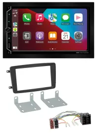 ESX 2DIN DAB USB MP3 Bluetooth Autoradio für Mercedes C W203 2000-2004