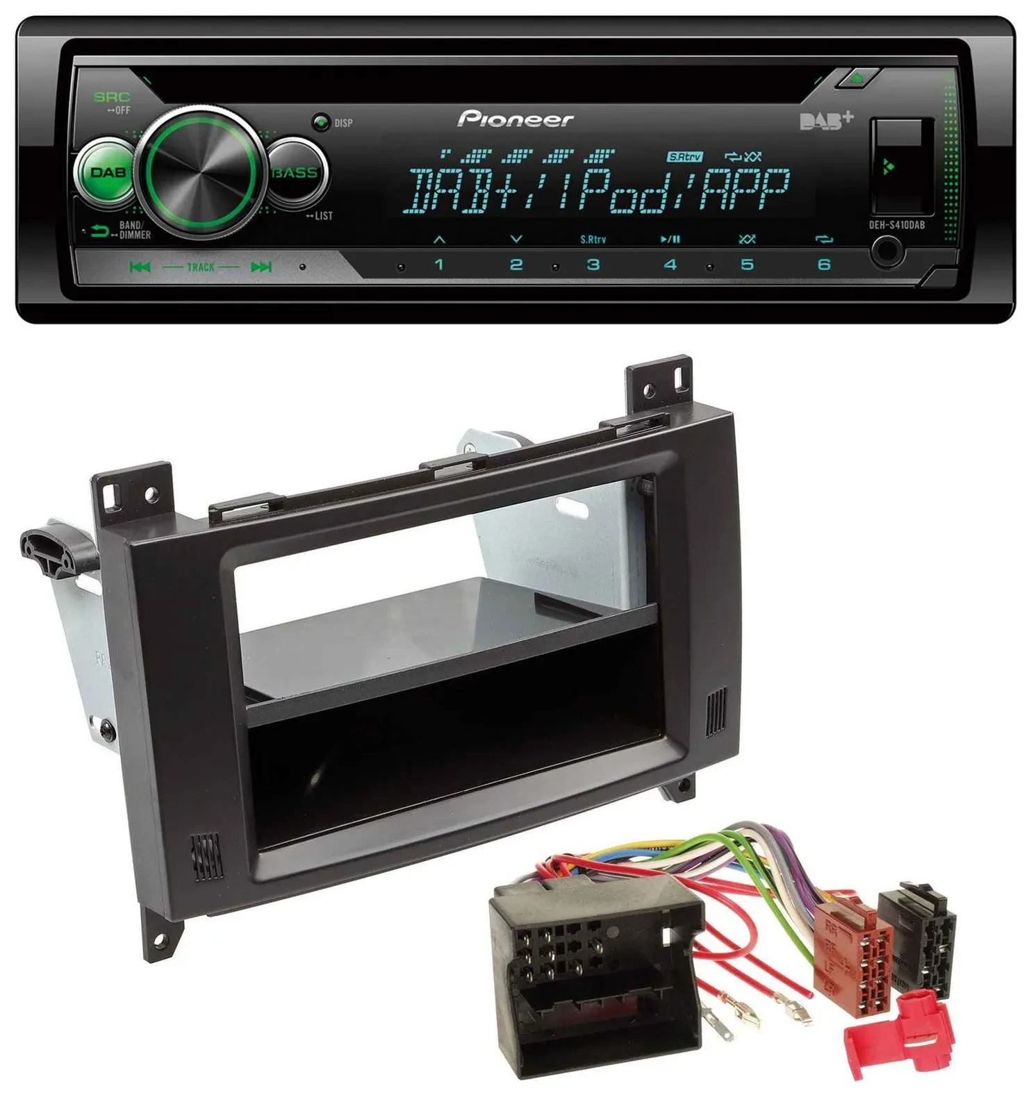 Автомагнитола для Mercedes A-/B-класса и Vito Pioneer USB, MP3, DAB, AUX, CD