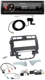 Автомагнитола Pioneer 1-DIN MP3 DAB USB, совместимая с кнопками на руле, для Opel Meriva B (с 2010)