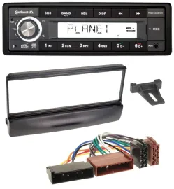Автомагнитола Continental 1-DIN, USB, AUX, DAB, MP3