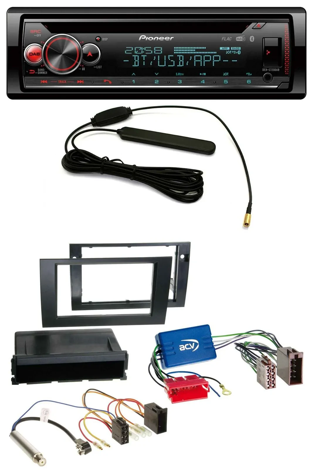 Pioneer USB DAB MP3 Bluetooth CD Autoradio für Audi A4 B6 B7 01-08 Symphony Akti