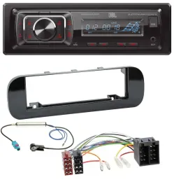 Автомагнитола JBL SD/AUX/MP3/USB/Bluetooth для Fiat Panda (с 2012), глянцевая