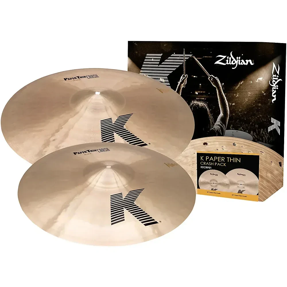 Набор тарелок для барабанов Zildjian KZCRP01 K Paper Thin Crash Pack
