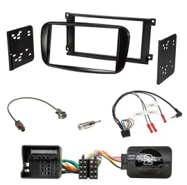 Radioset Lenkradadapter Doppel DIN Autoradio für Ford C-Max Focus Galaxy glänz.