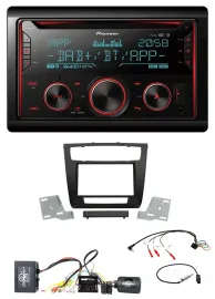 Pioneer 2DIN DAB Lenkrad Bluetooth USB CD Autoradio für BMW 1er Aktiv aut. Klima