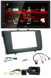 JVC USB Bluetooth Lenkrad DAB 2DIN Autoradio für Toyota Avensis 2009-2011