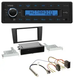 Автомагнитола для Audi A4 (B5 1999-2001) VDO 1 DIN, USB, AUX, MP3
